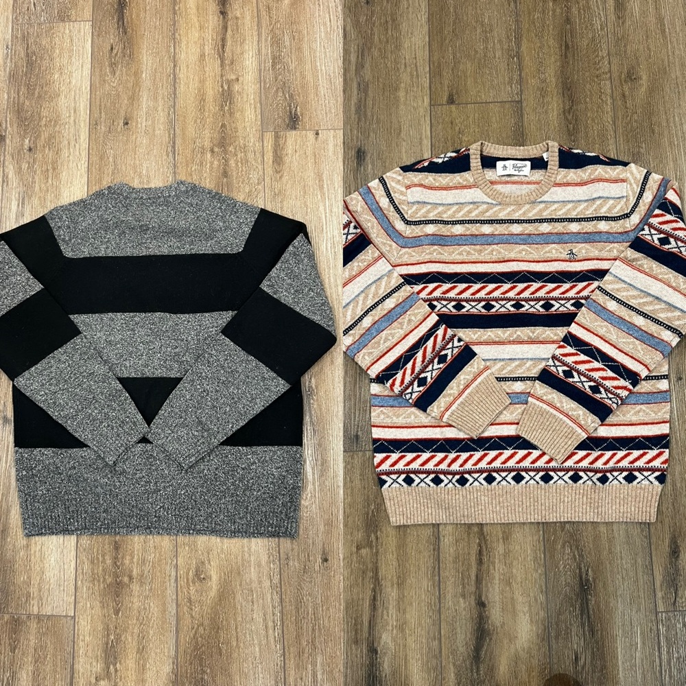 Pair of Penguin Wool Sweaters (Large)